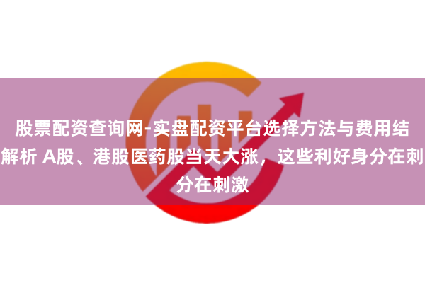 股票配资查询网-实盘配资平台选择方法与费用结构解析 A股、港股医药股当天大涨，这些利好身分在刺激