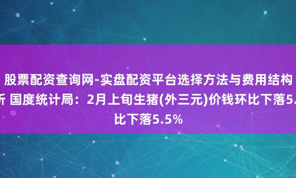 股票配资查询网-实盘配资平台选择方法与费用结构解析 国度统计局：2月上旬生猪(外三元)价钱环比下落5.5%