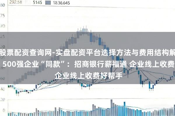 股票配资查询网-实盘配资平台选择方法与费用结构解析 Get 500强企业“同款”：招商银行薪福通 企业线上收费好帮手