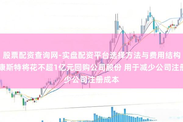 股票配资查询网-实盘配资平台选择方法与费用结构解析 康斯特将花不超1亿元回购公司股份 用于减少公司注册成本