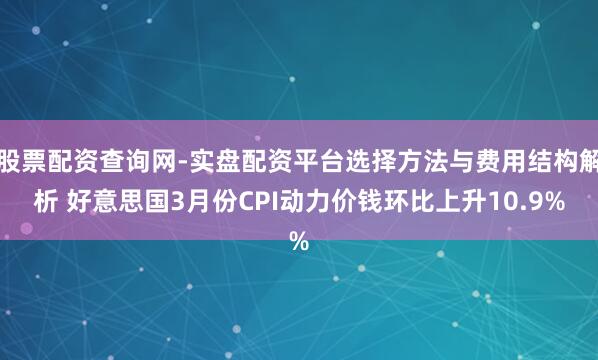 股票配资查询网-实盘配资平台选择方法与费用结构解析 好意思国3月份CPI动力价钱环比上升10.9%