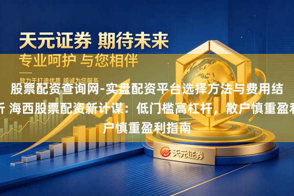 股票配资查询网-实盘配资平台选择方法与费用结构解析 海西股票配资新计谋：低门槛高杠杆，散户慎重盈利指南