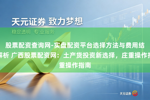 股票配资查询网-实盘配资平台选择方法与费用结构解析 广西股票配资网：土产货投资新选择，庄重操作指南